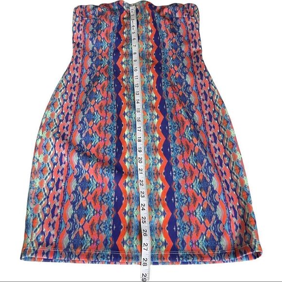 Charlie Jade Strapless Pink/Blue Bodycon Dress Size S/P NWT - Picture 11 of 15